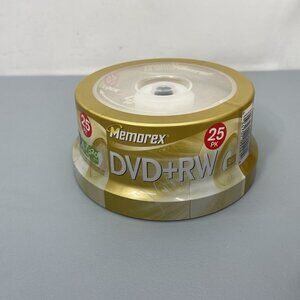 Memorex 25 Pack DVD RW 4x 4.7 GB 120 min Rewritable SEALED